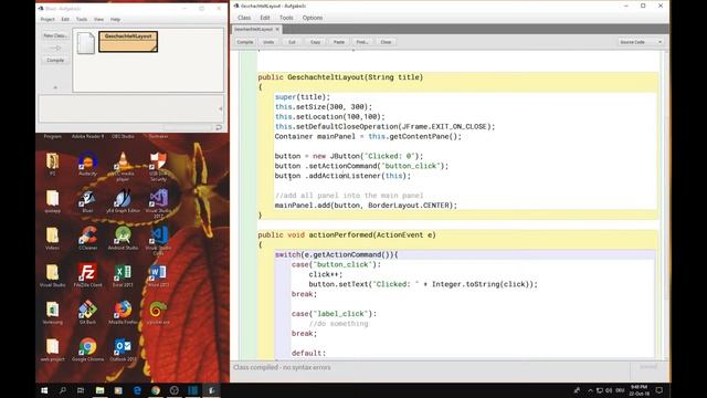 Java Tutorial: Actionlistener, ActionPerfomed, Event Handler, Click Event, JButton смотреть онлайн