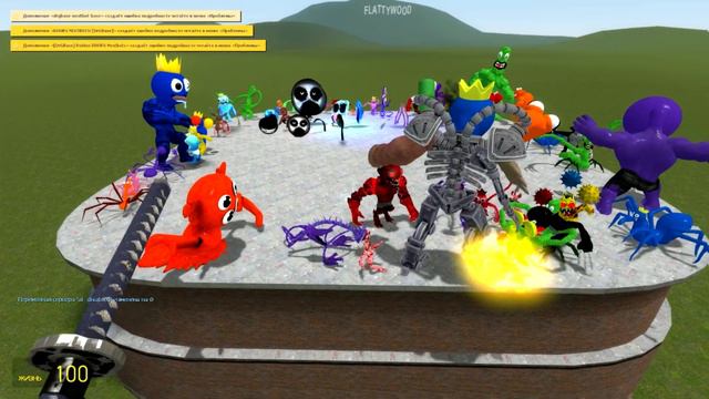 NEW ALL ROBLOX DOORS VS ALL ROBLOX RAINBOW FRIENDS In Garry's Mod! смотреть онлайн