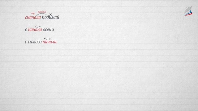 Слитное и раздельное написание приставок в наречиях, образ. от существительных и кол. числительных смотреть онлайн