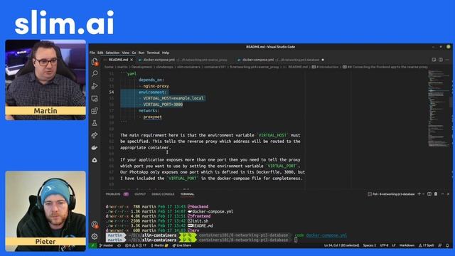 SlimDevOps 34 - Adding a nginx reverse proxy to our web app using docker-compose ? смотреть онлайн