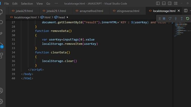 LOCAL STORAGE || In Java Script || Part - 2 || Out Put смотреть онлайн