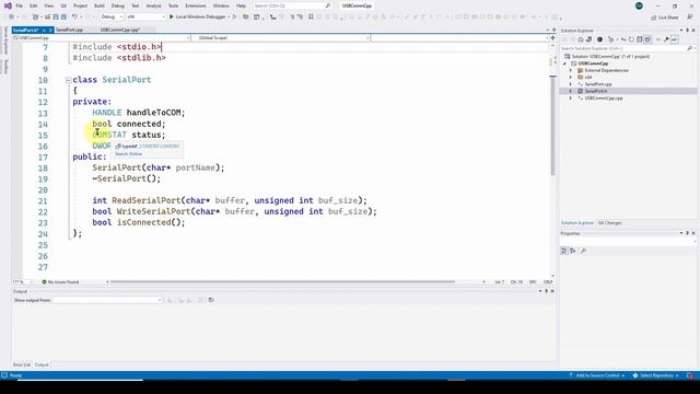 USB COM Ports in C++ смотреть онлайн