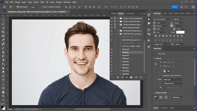 Ultra Quick Photoshop Cartoon Action смотреть онлайн