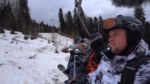 Посадка на кресельный подъемник