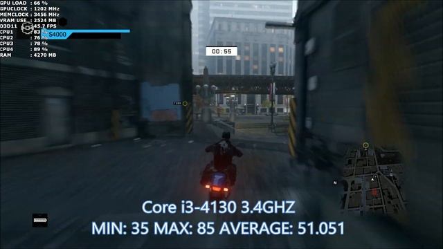 Watch Dogs Intel CPU benchmark 1080P Ultra GTX 780 смотреть онлайн