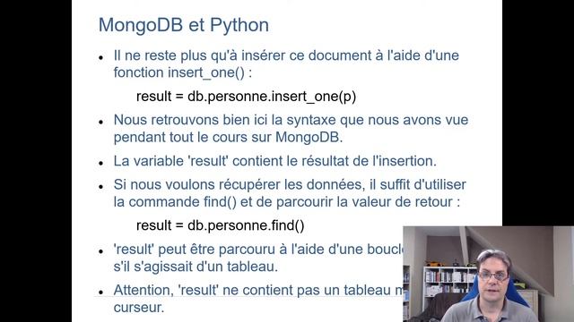 Base de données : MongoDB et Python (pymongo) смотреть онлайн
