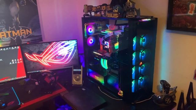 MY SETUP V7- intel i9 10980XE Asus Rampage iV extreme encore RXT3090| custom cooled - CORSAIR 1000D смотреть онлайн