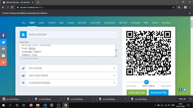 Python Automated QR Code Generator смотреть онлайн