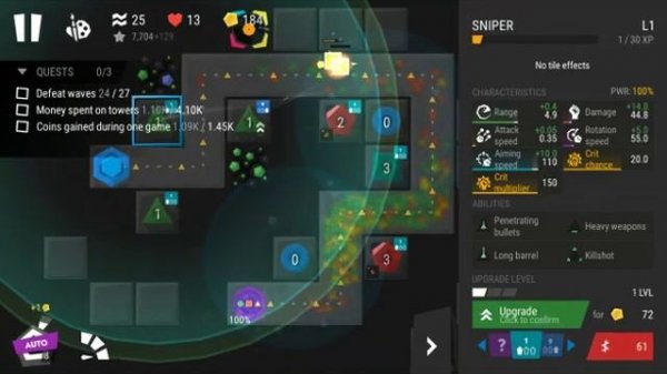 Infinitode 2 Noob Guide | Levels 1.1-1.8 [New Game] [No Research] [Pre 1.6 Strats] [3* All Levels]