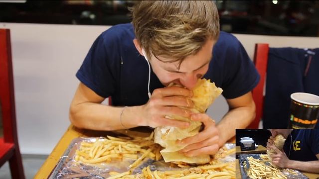 GIANT CALI QUAKE BURRITO CHALLENGE | 15,000 CALORIES! смотреть онлайн