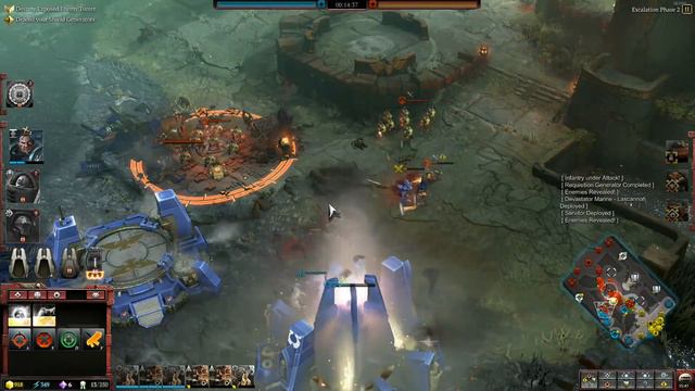 Dawn of War 3 Faction War 3v3 Ultramarine Space Marine vs Blood Axes Orks смотреть онлайн
