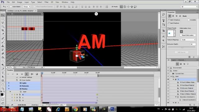 Photoshop CS6 3D Animasyon Yapma смотреть онлайн
