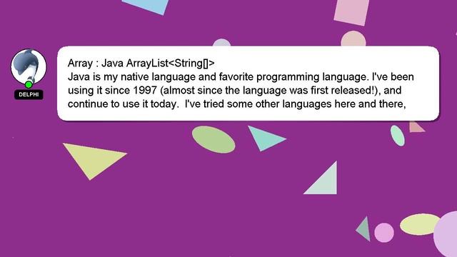 Array : Java ArrayList String[] смотреть онлайн