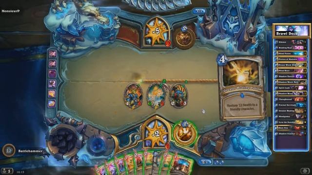 Blood Magic Prists deck version [Hearthstone Brawl] смотреть онлайн