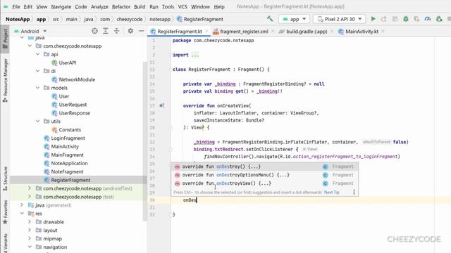 Android View Binding Tutorial - Complete Android Notes App | CheezyCode (Hindi) смотреть онлайн