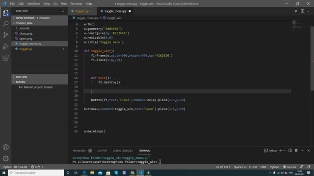 Check out how toggle menu is created in #python смотреть онлайн