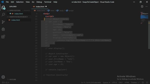 5 ways to create Objects in JavaScript हिंदी में смотреть онлайн