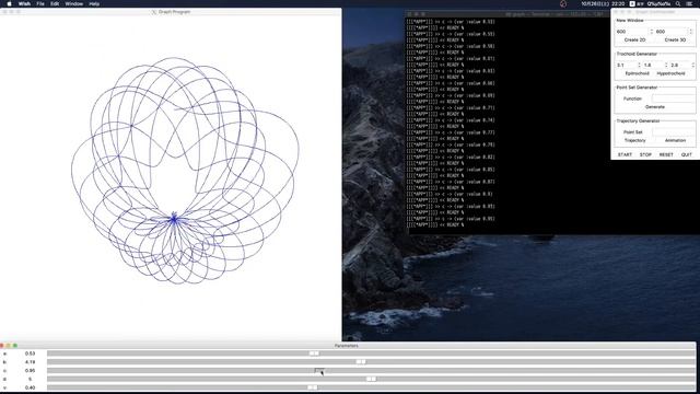 Changing Parameters of the Butterfly Curve (C++, Tcl/Tk) смотреть онлайн