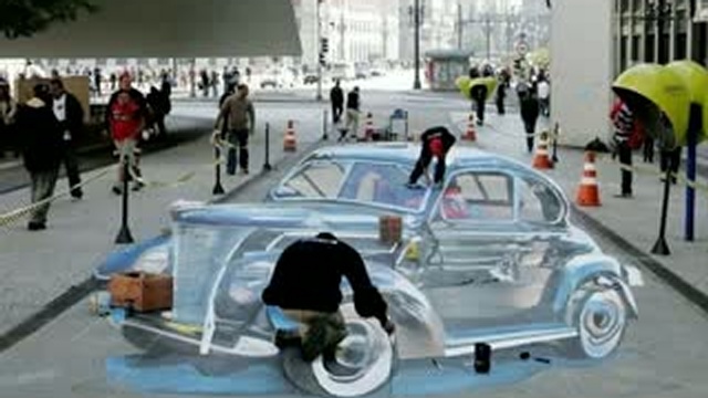 рисунки мелом на асфальте 