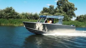 Первый выход прототипа кабинной моторной лодки Realcraft 600 Cabin.