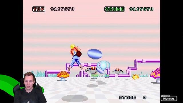 To The Fantasy Zone! - Space Harrier [Arcade] Gameplay Session смотреть онлайн