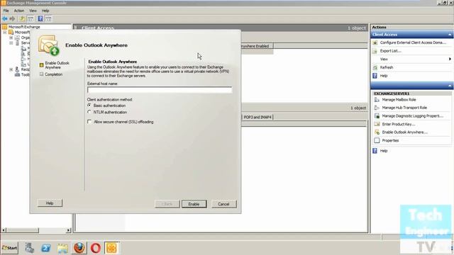 Configure Outlook Anywhere In Exchange Server 2010