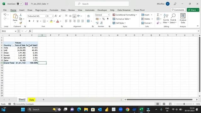 Excel Tutorial Learn Pivot table sorting and slicer смотреть онлайн