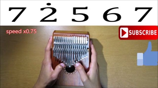 Jingle Bells-Kalimba 17 Keys- Easy Practice With Tab смотреть онлайн