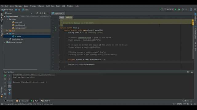 Java String Class Functions смотреть онлайн