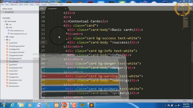 Qhia website bootstrap4 card part15 смотреть онлайн