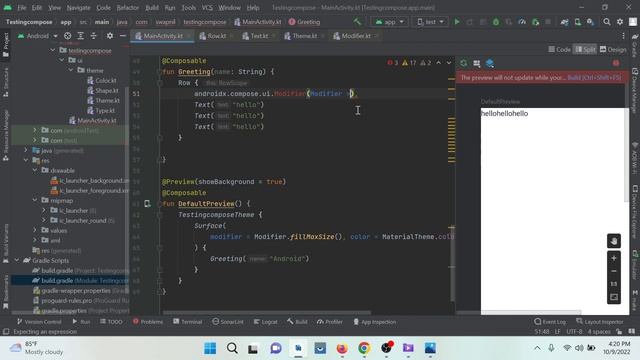 Linear layout jetpack compose || relative layout tutorial android studio || Linear layout #3 смотреть онлайн