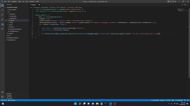 How to code a discord bot - CLEAR COMMAND - Working 2022 Discord.js v14 смотреть онлайн