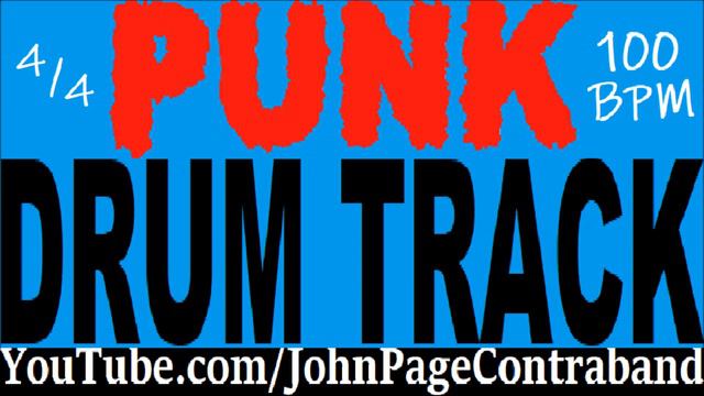 Punk Rock Drum Backing Track 100 bpm Skate Beat смотреть онлайн