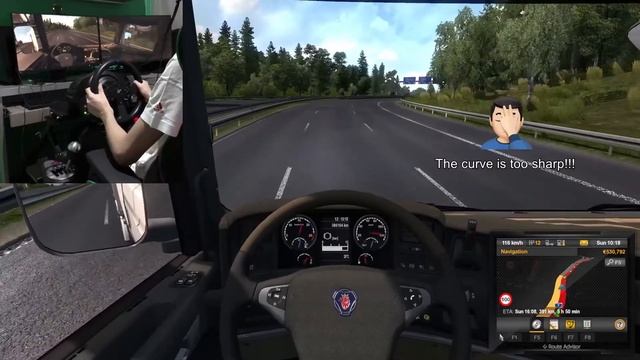 Fastest ever? Speedy driving on Autobahn | Euro Truck Simulator 2 with Thrustmaster T300RS and TH8A смотреть онлайн