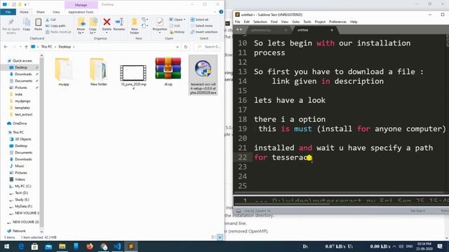 Extract text from image by Python+ ✅ Install pytesseract #install #pytesseract смотреть онлайн