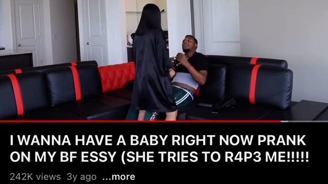 Flashback: Armon baby fever prank on Essy 🌶🧐he was playing but ess wasn’t смотреть онлайн