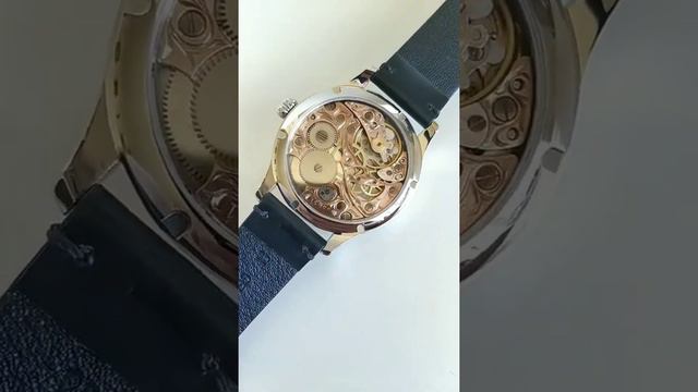 Часы скелетоны, марьяж Молния, СССР, гравировка, золочение, серебрение смотреть онлайн