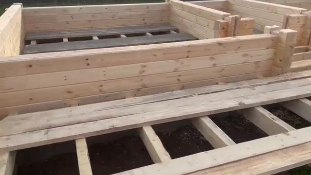 Сборка дома из клееного бруса 185х205 мм в Тульской области смотреть онлайн