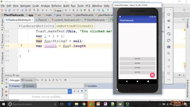 Learn Kotlin by Developing Android Apps : Declaring Variables | packtpub.com смотреть онлайн