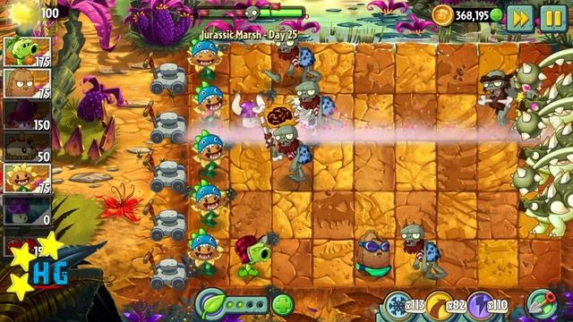 Plants vs Zombies 2 - Jurassic Marsh - Day 25 [Ankylosaurus] No Premium смотреть онлайн