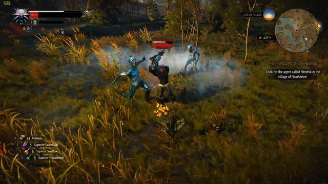 The Witcher 3 OBS 64-bit video capture test 1b - 1080p@60 upscaled to 4K (3840x2160@60fps) смотреть онлайн