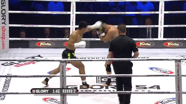 GLORY 54: Adrian Maxim vs. Chenglong Zhang - Full Fight смотреть онлайн