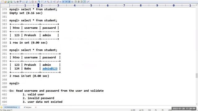 ADV. JAVA tutorials || Demo - 5 || by Mr. Prakash Babu On 28-01-2022 @5PM IST смотреть онлайн
