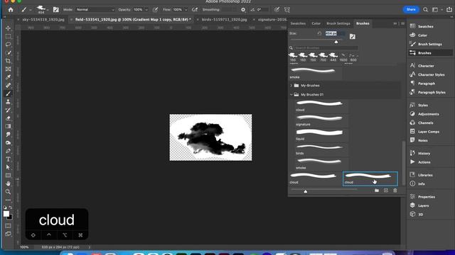 Quickly Create A Dynamic Cloud Brush in Photoshop смотреть онлайн