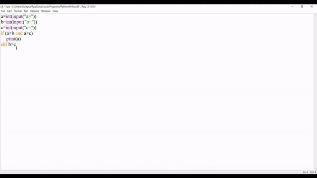 Python да 3 санның үлкенін табу программасы смотреть онлайн