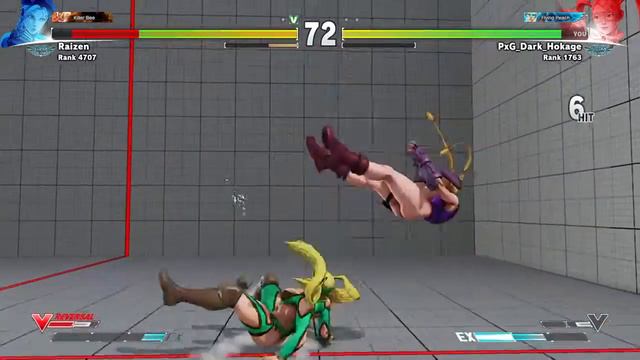 Raizen(Cammy) V.S PxG_Dark_Hokage (R. Mika) STREET FIGHTER V Casual Match смотреть онлайн