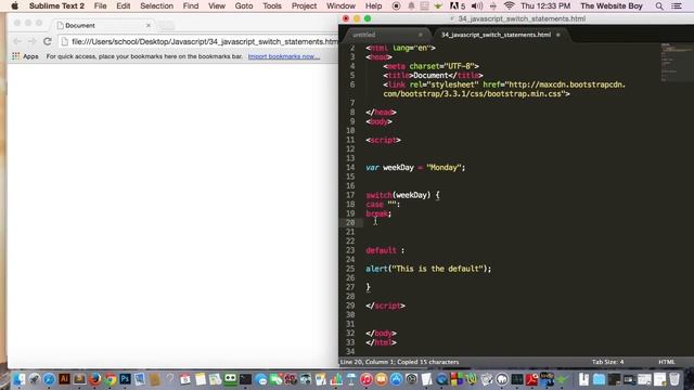 Javascript Tutorial For Beginners #34 Switch Statement Syntax Example and How it Works смотреть онлайн