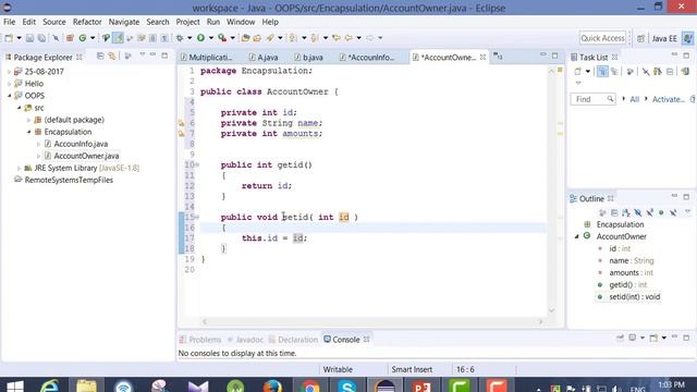 Encapsulation in JAVA l Android Development Course For Beginners l Class-14 смотреть онлайн