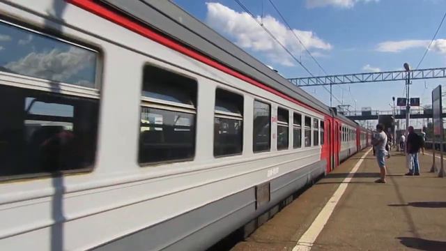 Электропоезд ЭД4М-0037\0157 станция Балабаново 5.08.2017 смотреть онлайн