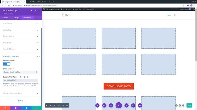 Restrict Content In Divi Using Custom Wordpress Filter смотреть онлайн